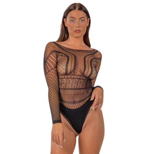 Bodysuit Lace by LJ Met Lange Mouwen