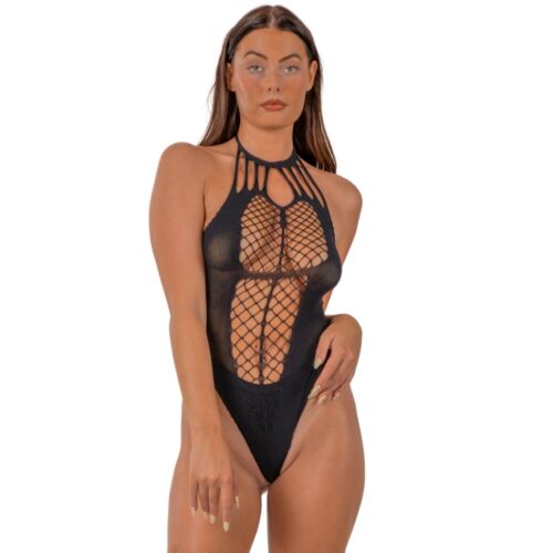 Teddy Lace by LJ Strappy Halter met cut-out patroon