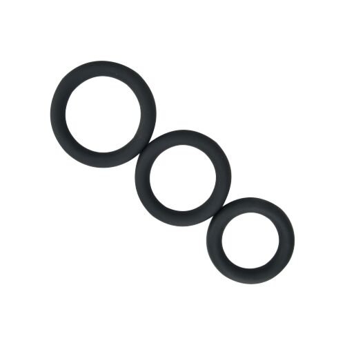 Loving Joy Thick Silicone Ringenset 3-Pack Gris