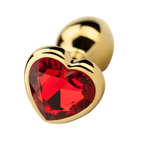 Buttplug Precious Metals Hartvormig 7.5 cm Dorado