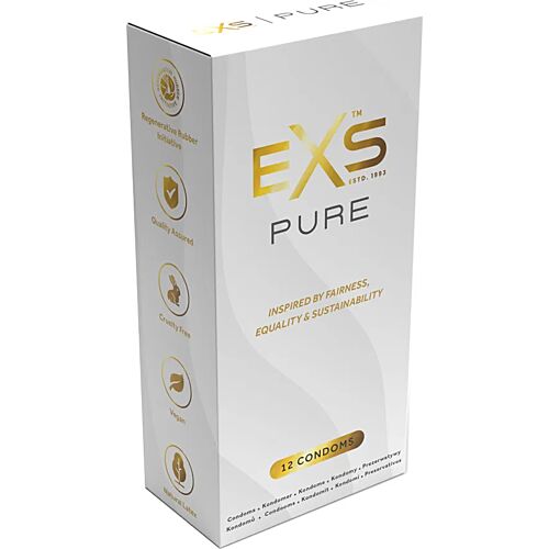 Condoom Exs Pure 12's ultraslank voor huid-op-huid gevoel