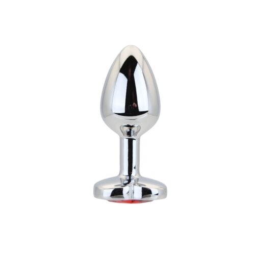 Buttplug Toosh Hartvormig met Rode Steen Klein