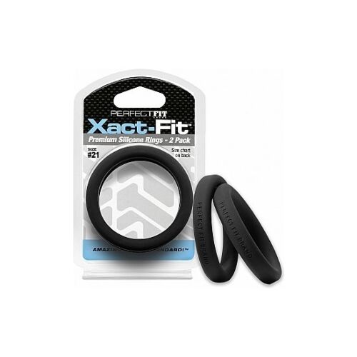 Pak Xact-fit: Siliconen Ringen 20cm - Zwart