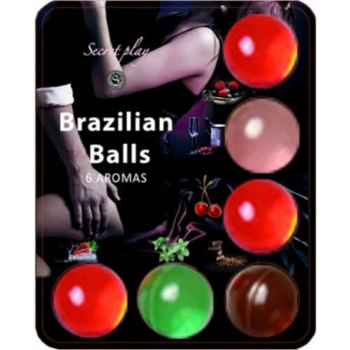 Brazilian Balls SECRETPLAY - 6 Hot Balls met fruitgeur