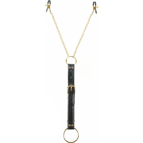 Anillo voor de penis en tepeligators Fetish Fantasy Gold