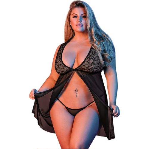 Lingerie FLY AWAY BABY DOLL & G BLACK L/XL | Sexy set