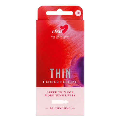 Condoom RFSU Thin 10 Uds extra dun, 0,05 mm