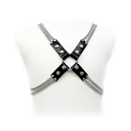 Harnas LEATHER BODY Chain Harness voor mannen