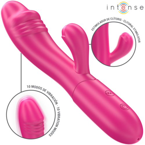Vibrator INTENSE IVY met tongstimulatie en 10 vibraties