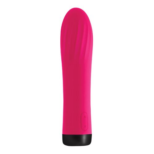 Bullet vibrator S Pleasures Star Ruby met geribde tip