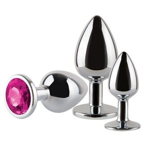Plugs S Pleasures Metal MAX lichtblauw voor anale stimulatie