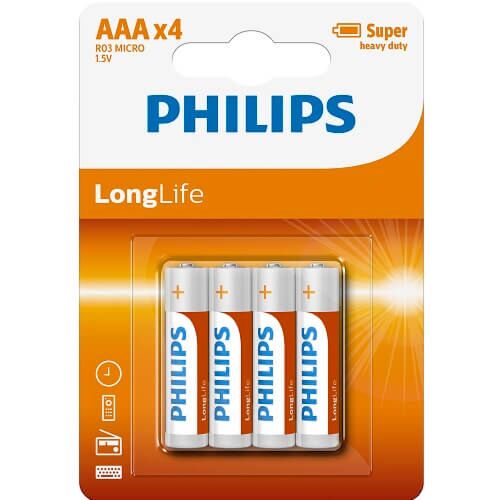 AAA Batterijen Philips 4-Pack