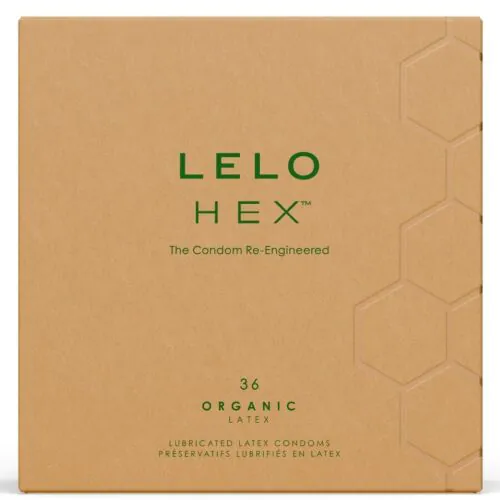 Condoom Lelo HEX Organic 36 Pack met microhexagonaal ontwerp