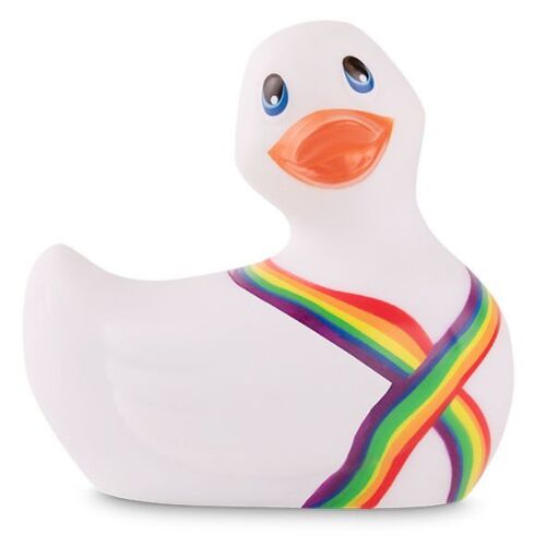 I rub my duckie 2.0 | pato vibrador pride (white)