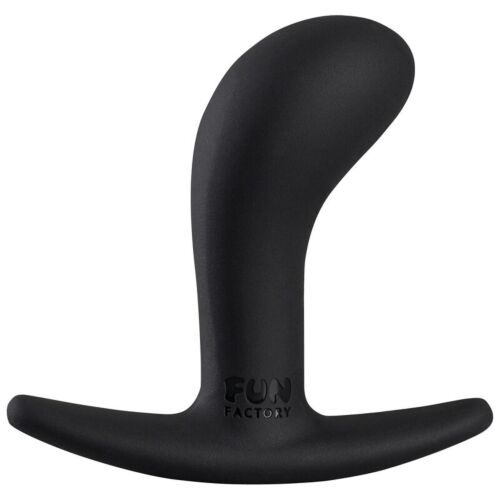 Plug anal Fun Factory Bootie Black met gebogen ontwerp