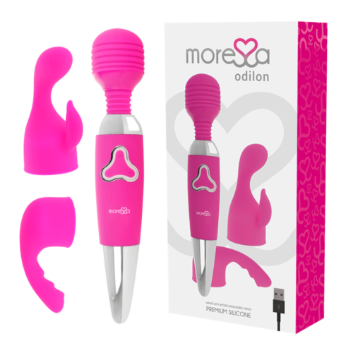 Vibrador Wand MORESSA Odilon met krachtige motor en premium koppen