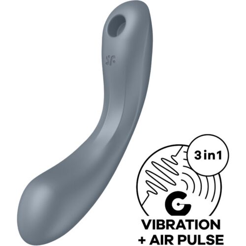 Succionador Satisfyer Curve Trinity 1 Air Pulse Vibratie