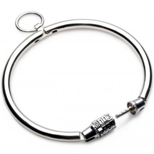 Halsband Metal Hard 12 cm met combinatiesluiting