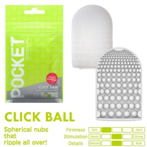 Masturbator Tenga Pocket Click Ball voor spannende sensaties