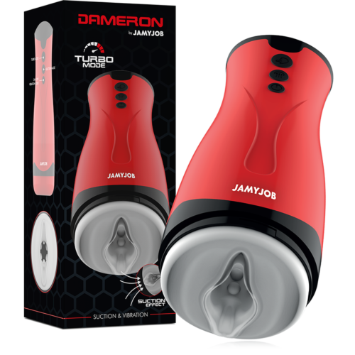 Masturbator Jamyjob Dameron met zuig- en vibratiefunctie