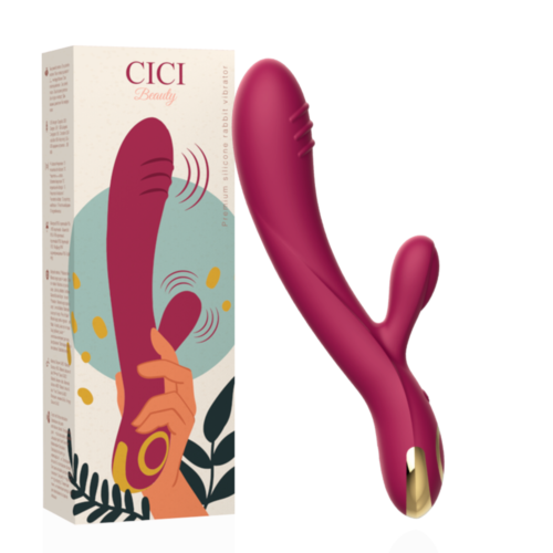 Vibrator CICI BEAUTY Premium Silicone Rabbit met duale motoren