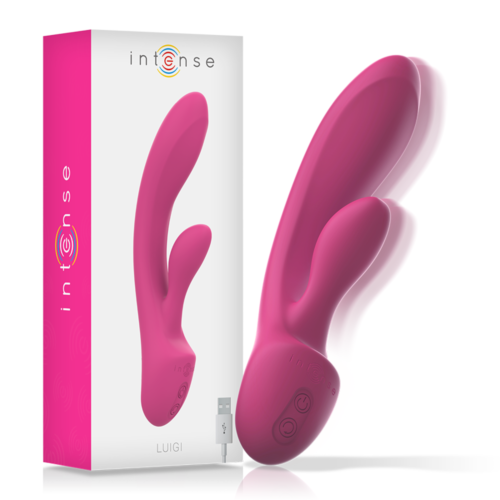 Vibrator INTENSE HIGH TECH Luigi met dubbele stimulatie