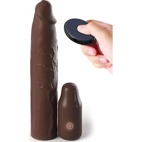 Fantasy X-Tensions Penis Sleeve 22,86 cm met Vibratie