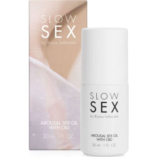 Massage olie BIJOUX SLOW SEX met CBD voor extra sensaties