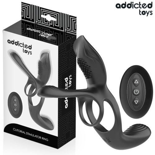 Dubbele Penisring Addicted Toys met Clitorisstimulator