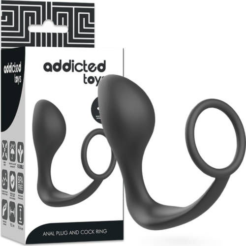 Plug Anal ADDICTED TOYS met Siliconen Ring voor Erecties
