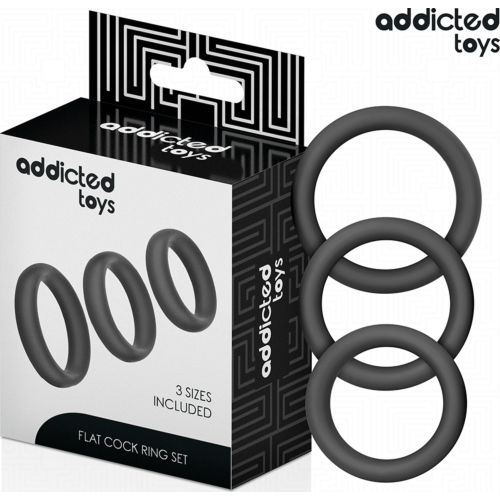 Platte Ringen Set van ADDICTED TOYS voor Comfortabele Ervaringen