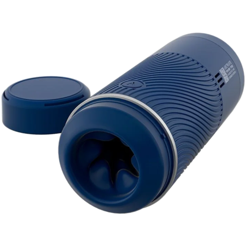 Handmatige masturbator ARCWAVE Pow met zuigregeling blauw