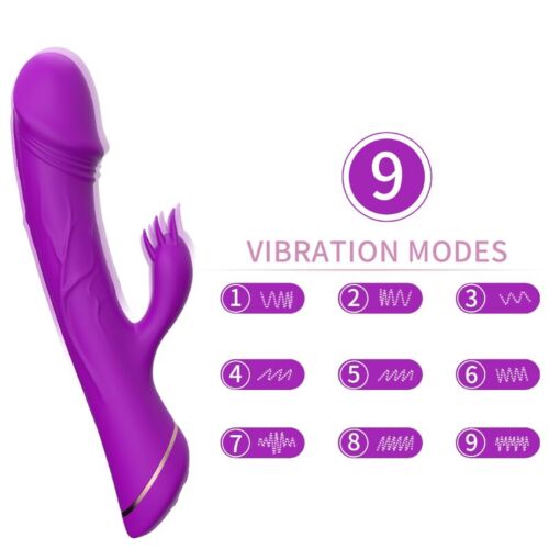Ervaar ultieme genot met de paarse Rabbit Dildo