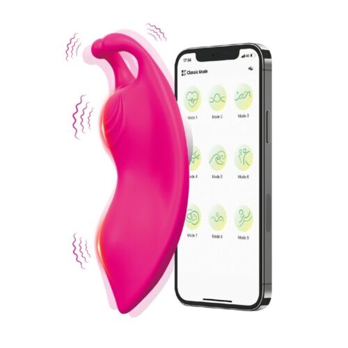 Draagbare vibrerende slip ARMONY Honeybee met app-besturing