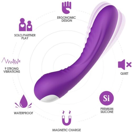 Ervaar genot met de ARMONY Legend Vibrator in paars