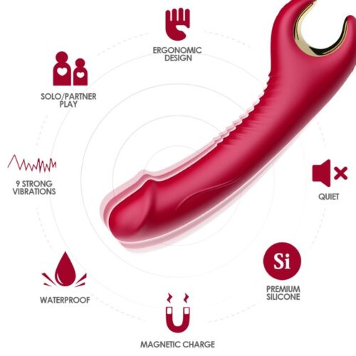 Armony Prince Dildo Vibrator met Rotatiefunctie