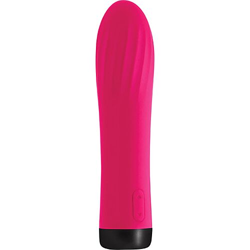 Bullet vibrator S Pleasures Star Ruby met geribde tip
