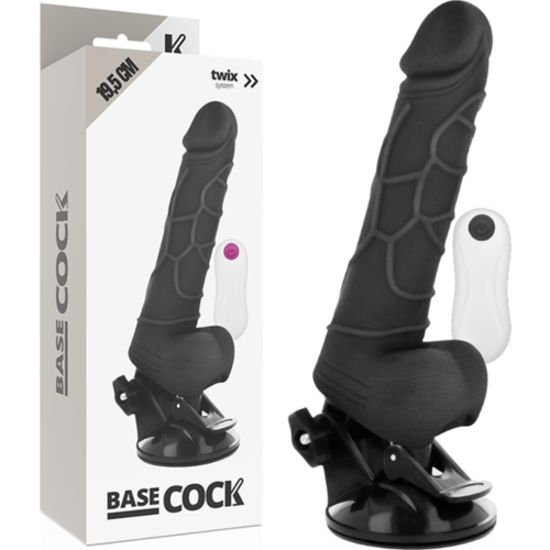 Vibrador Realistisch BASECOCK 19.5 cm met afstandsbediening
