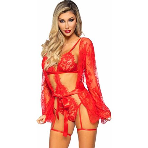 Lingerieset Leg Avenue 86123 teddy en badjas
