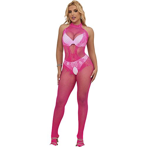 Bodystocking SUBBLIME met hoge kraag en kant