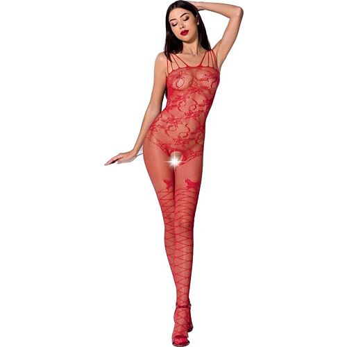 Bodystocking Passion Woman BS076 met opening in het kruis