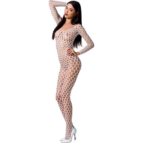 Bodystocking Passion Woman BS090 met sexy kant en transparantie