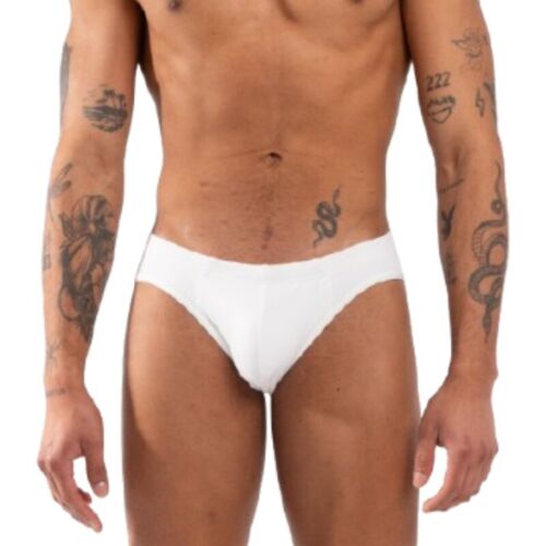 Slips BURN 021 WHITE SLIP XL met glimmende details