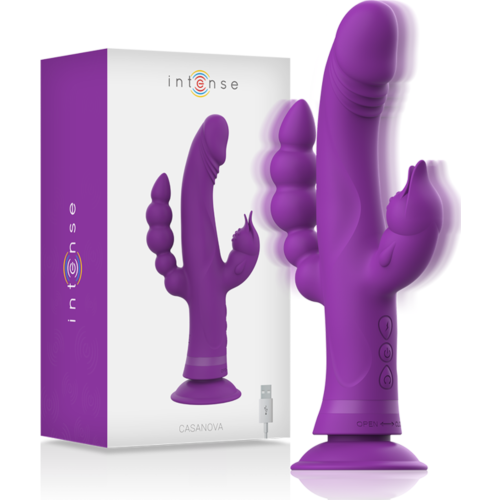 Vibrador Rabbit INTENSE Casanova met 3 krachtige motoren