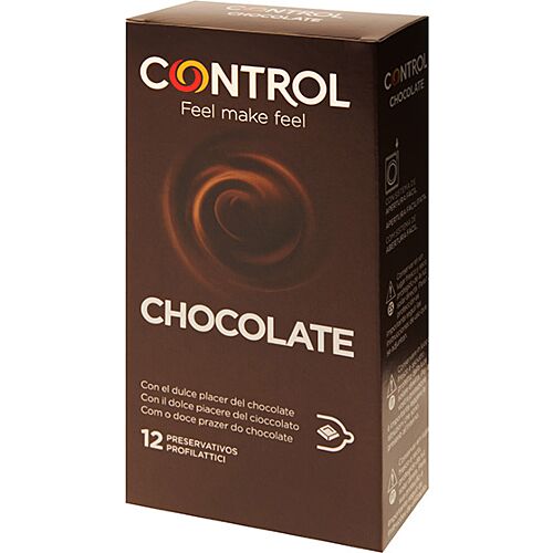 CONTROL Chocolade Preservatieven - 12 Stuks met Glijmiddel
