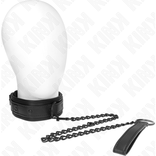 Kink Halsband met Leash 78 cm | Verstelbaar model