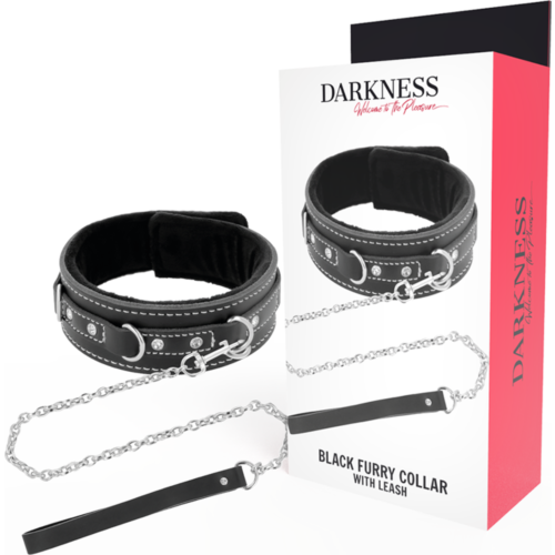 Bondage Kraag Darkness met gewatteerde en verstelbare riem