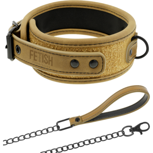 BDSM Accessoire FETISH SUBMISSIVE ORIGIN Halsband met Ketting