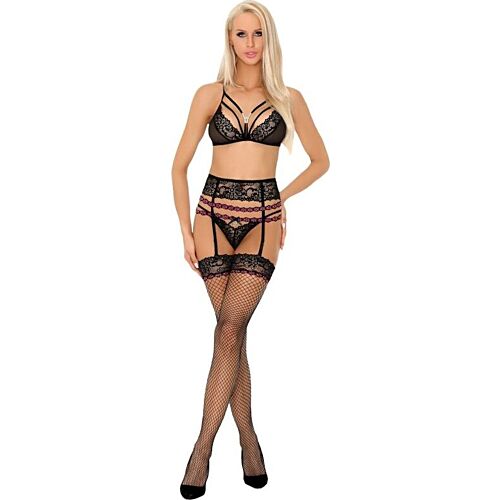 Lingerieset Livco Corsetti Snehana met jarretel
