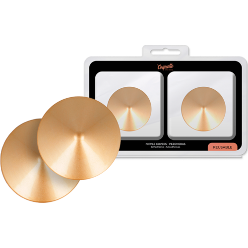 Cubre pezones Coquette Accessories con círculos dorados